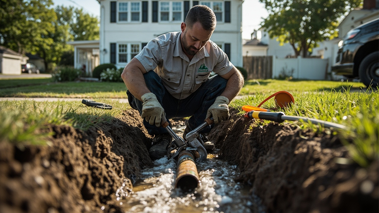 Emergency Main Water Line Break Repair in St. Louis – 24/7 Dispatch, On-Site Within Hours