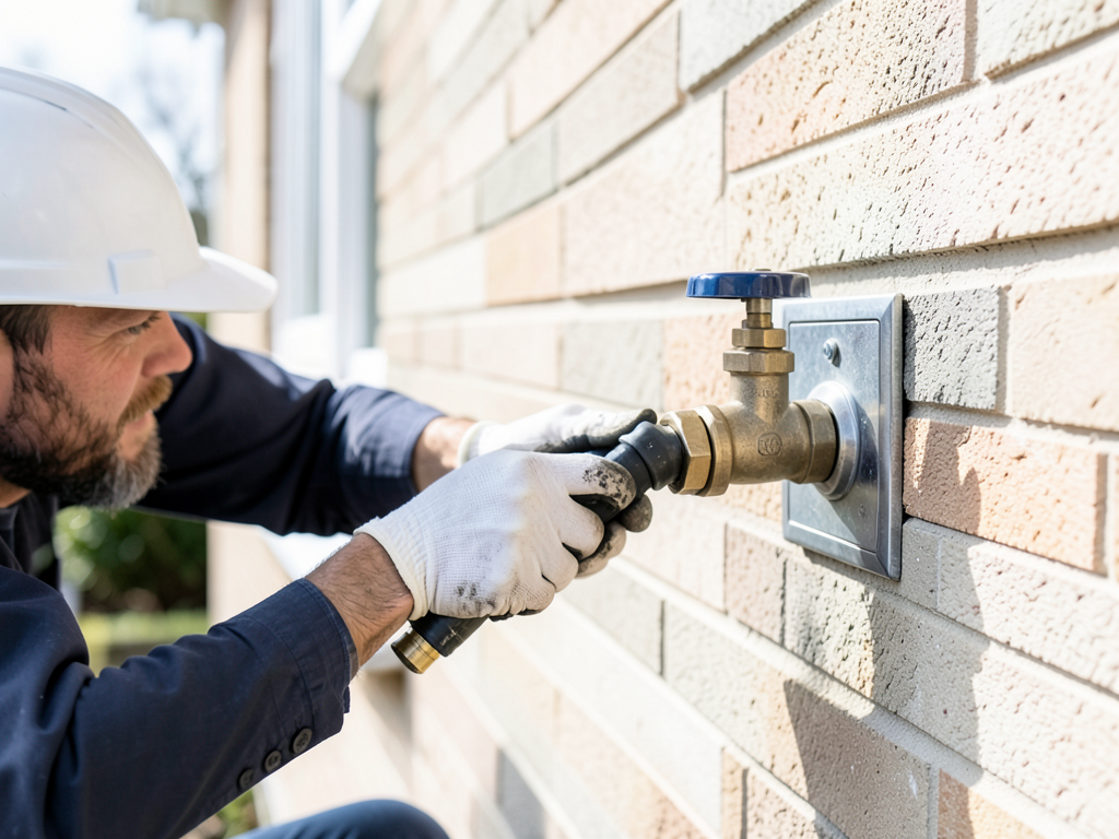 Installing frost proof outdoor faucets to save you