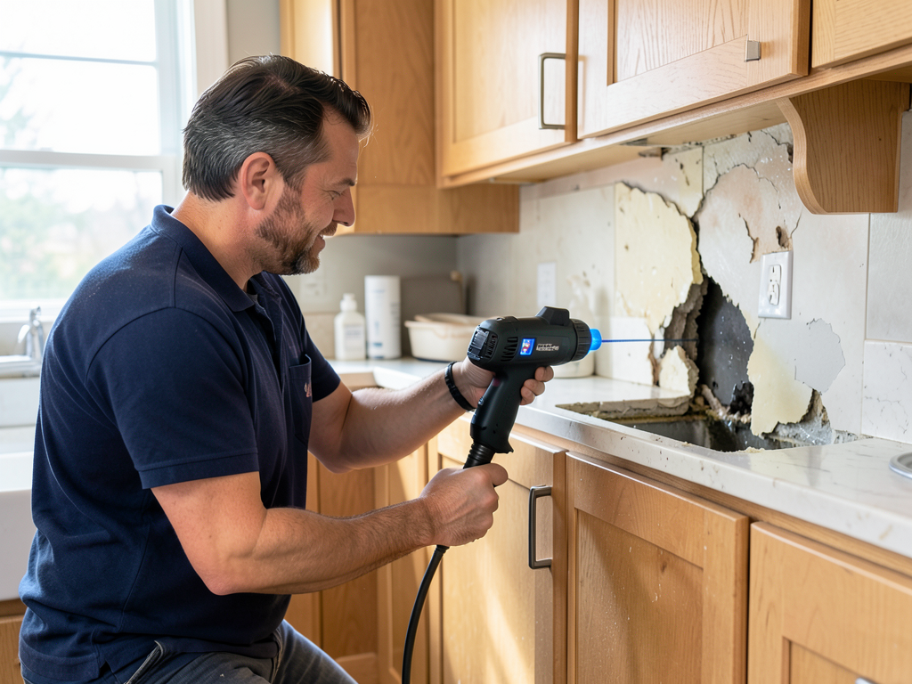 Stopping a leaking ice maker line before it ruins