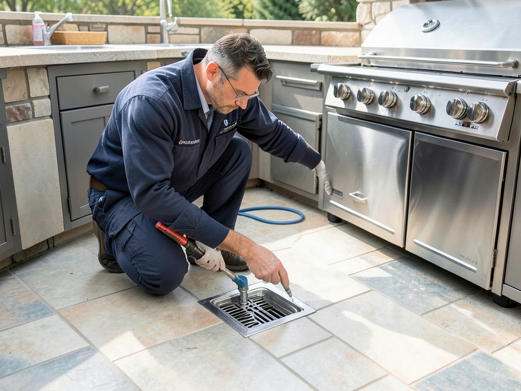 Why Your New Town and Country Outdoor Kitchen Needs a Dedicated Floor Drain